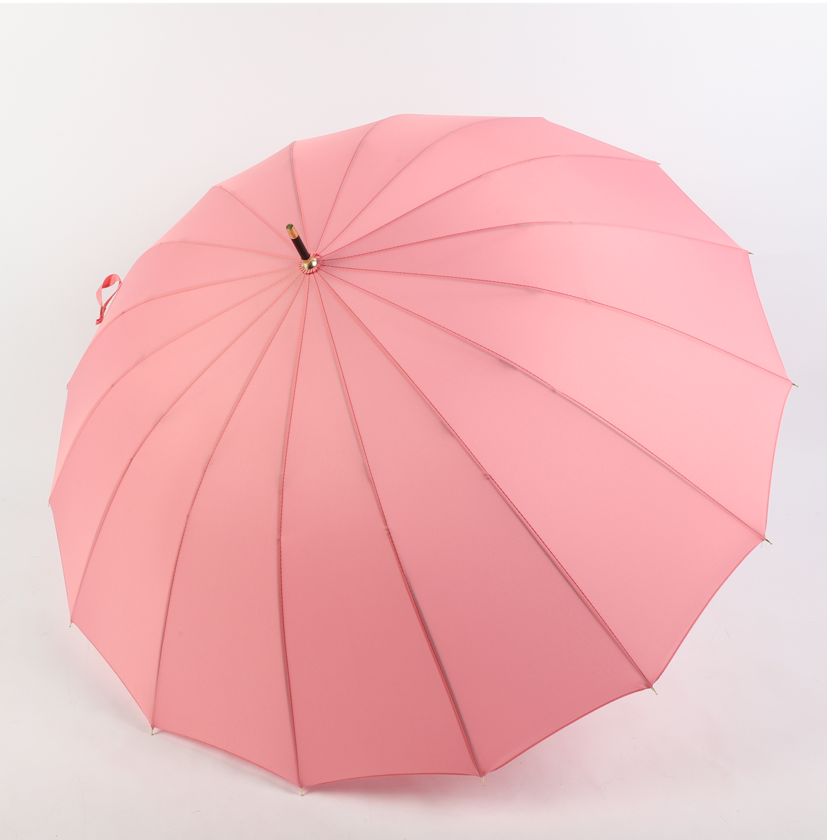 16 ribs automatic open lady umbrella in pink