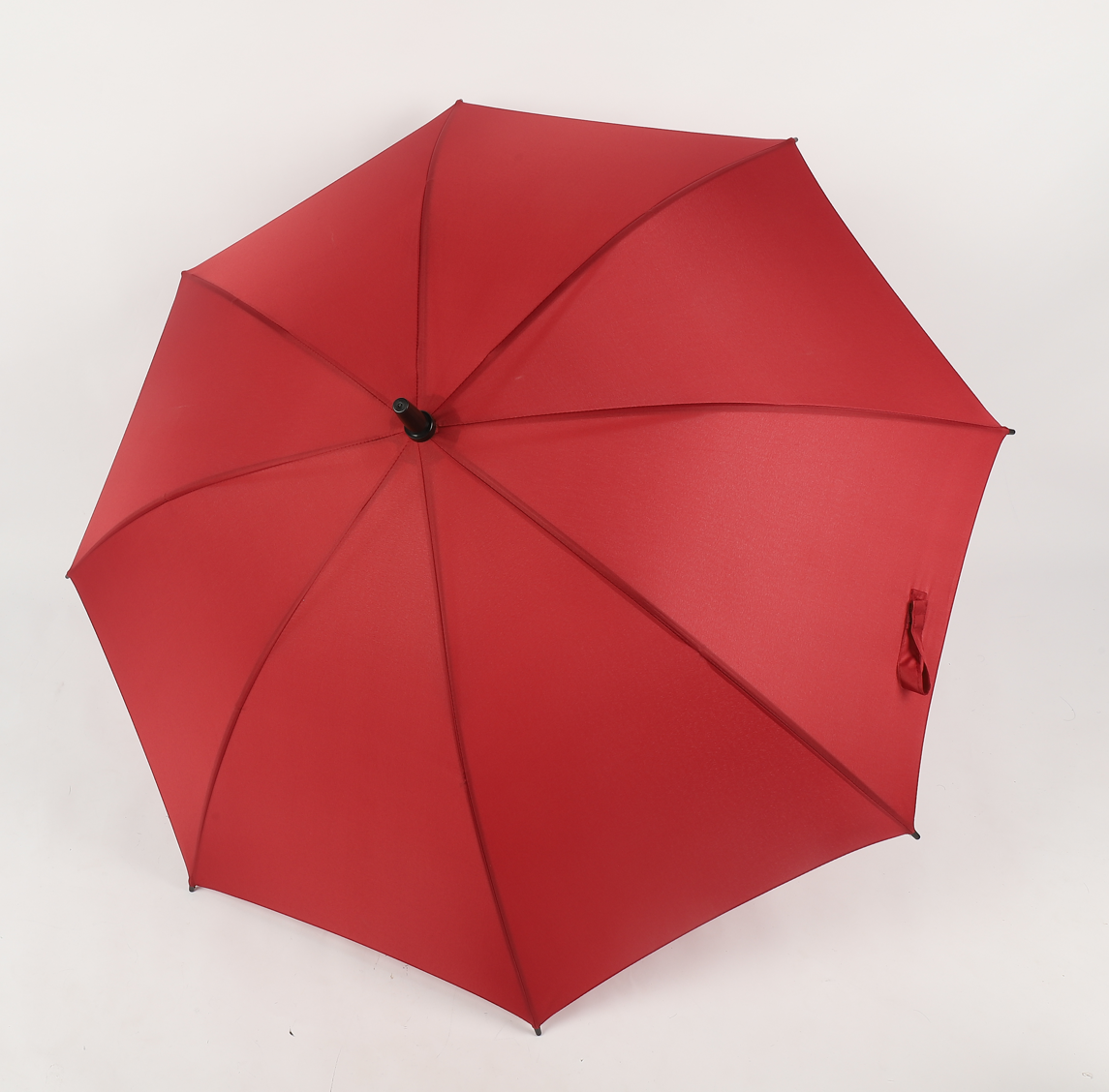 Windproof 23 inch two ribs walk stick umbrella in blue red