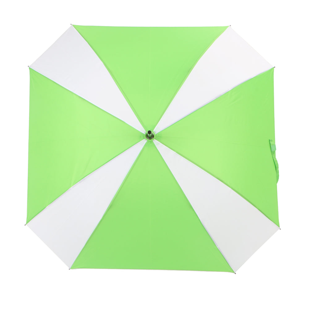 23 inch city stick automatic open umbrella in white and light green