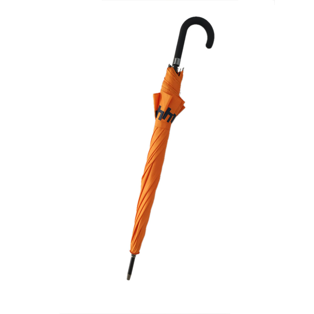 23 inch automatic open city stick umbrella with custom logo in orange color