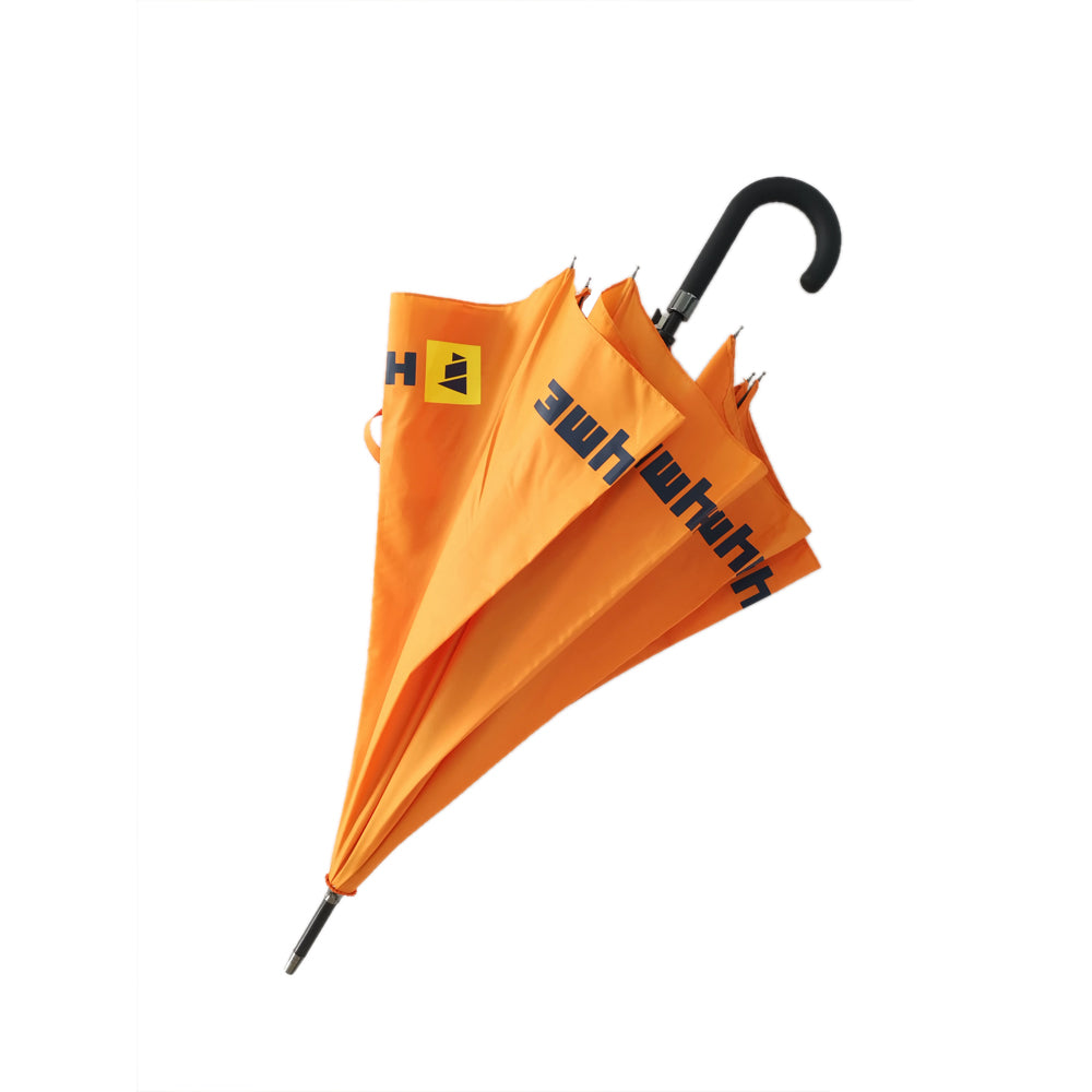 23 inch automatic open city stick umbrella with custom logo in orange color