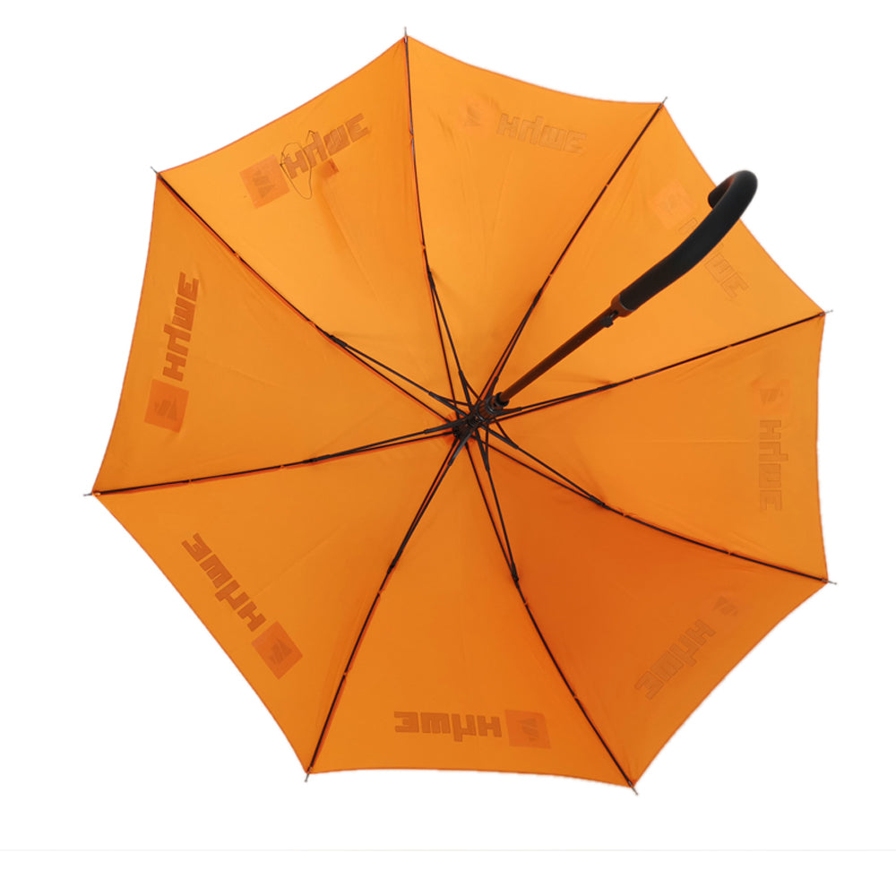 23 inch automatic open city stick umbrella with custom logo in orange color