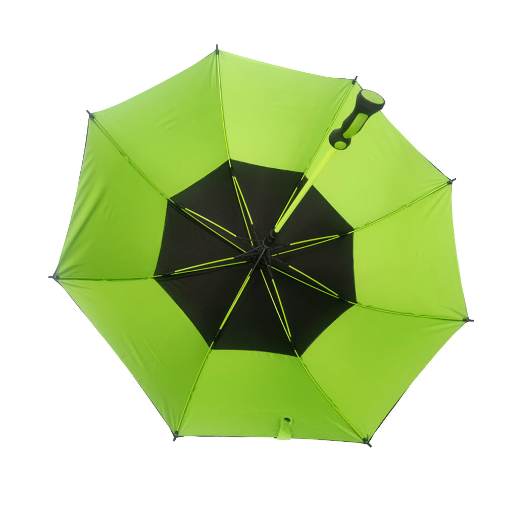 Custom windproof heavy duty golf umbrella with custom green color