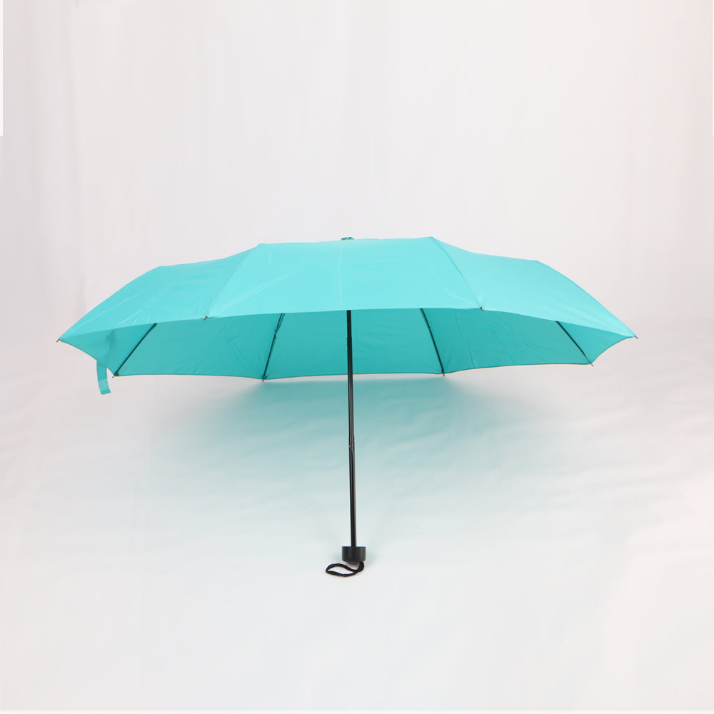 low-cost 21 inch light blue 3 fold umbrella for marketing