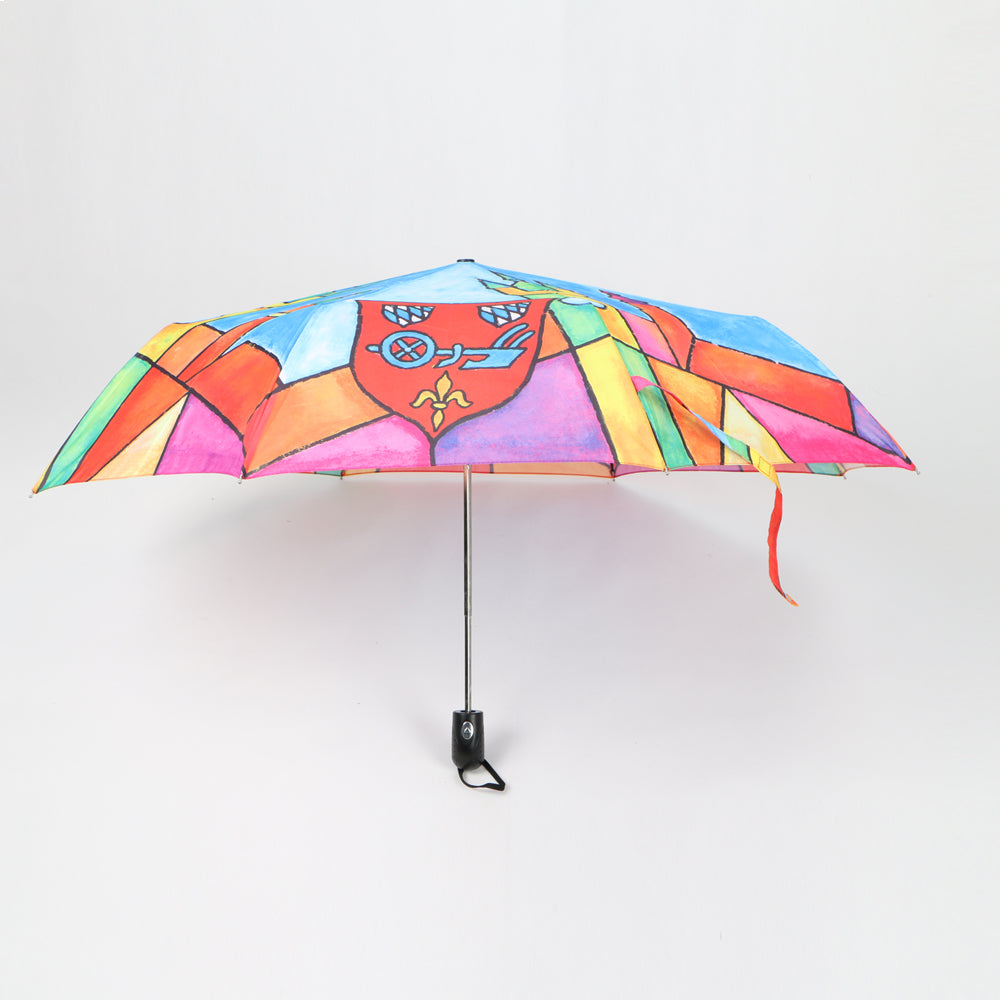 3 fold automatic open windproof umbrella with custom designs