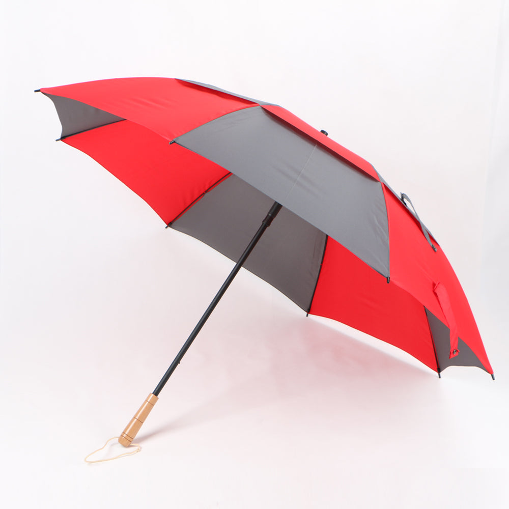 Custom windproof golf umbrella with air vents