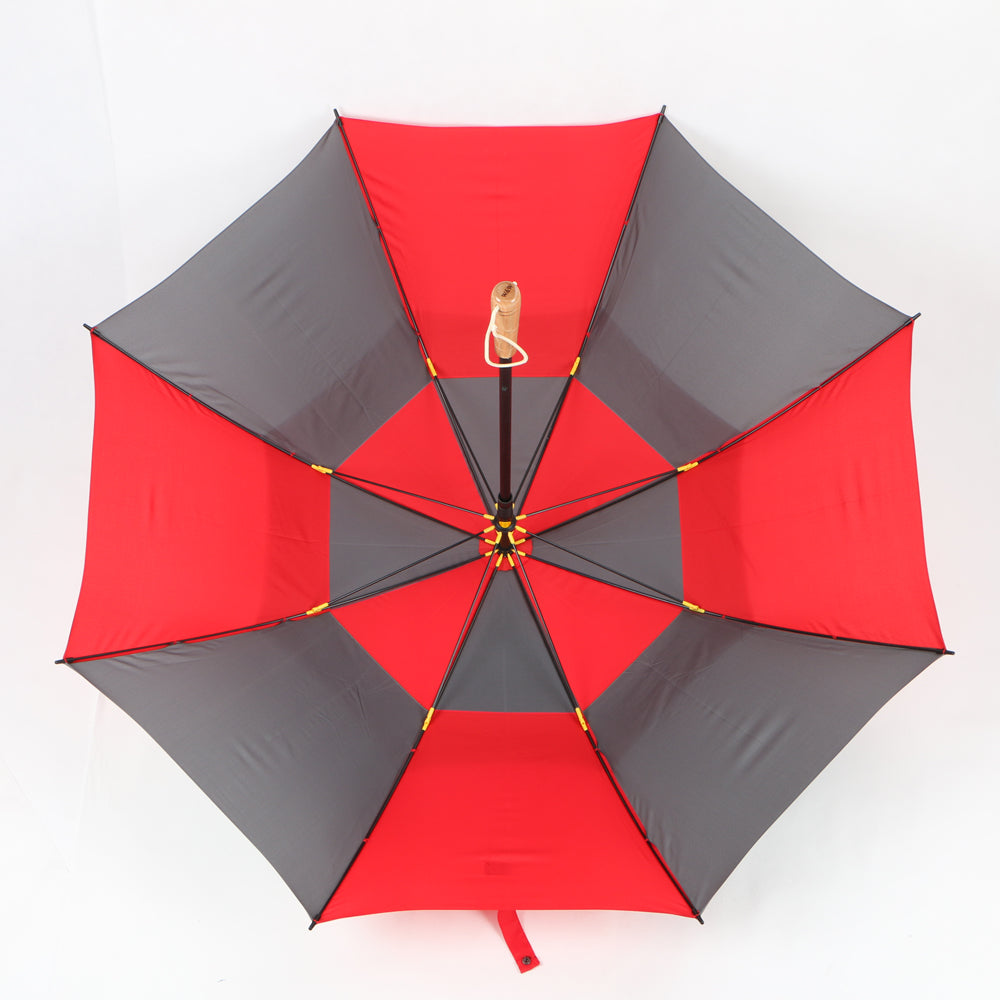 Custom windproof golf umbrella with air vents